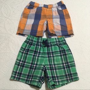 18m (6/$20) Lightweight Plaid Shorts